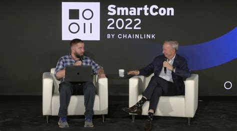 chainlink dev chainlink benjamin cowen Eric Schmidt and Sergey Nazarov Fireside Chat SmartCon 2022